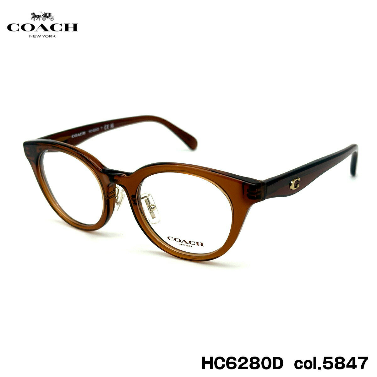 Plastic Frame - コーチ メガネ HC6280D col.5847 48mm COACH アジアンフィット フレーム 国内正規品