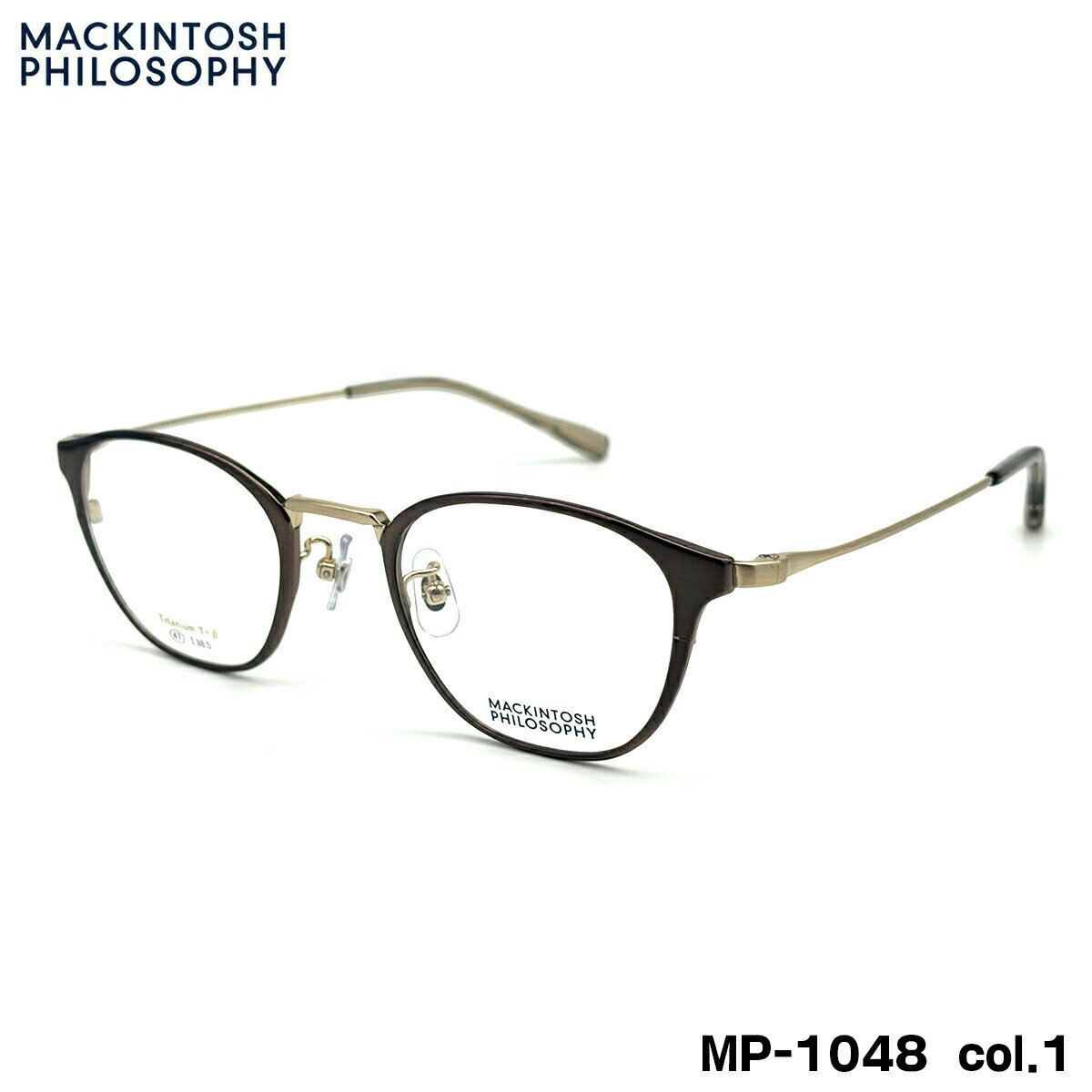 ■ ブランド：MACKINTOSH PHILOSOPHY マッキントッシュ フィロソフィー ■ 型番：MP-1048 col.1 ■ フレームカラー：ヘアラインゴールド ■ フレーム材質：チタン / βチタン ■ レンズ：デモレンズ ※ そのままダテメガネとしてはご使用いただけません。ダテメガネをご希望の場合は当ショップ別売のダテレンズと一緒にご注文ください。 ■ サイズ ※SIZE GUIDE画像をご確認ください レンズ横幅　47 mm ブリッジ幅　22 mm テンプル長　146 mm レンズ縦幅　38 mm フレーム幅　140 mm ■ 付属品：当店オリジナルケース ※ 付属品の仕様は予告なく変更になる場合がございます。 ※ 商品の色はモニターにより実物と多少異なる場合があります。