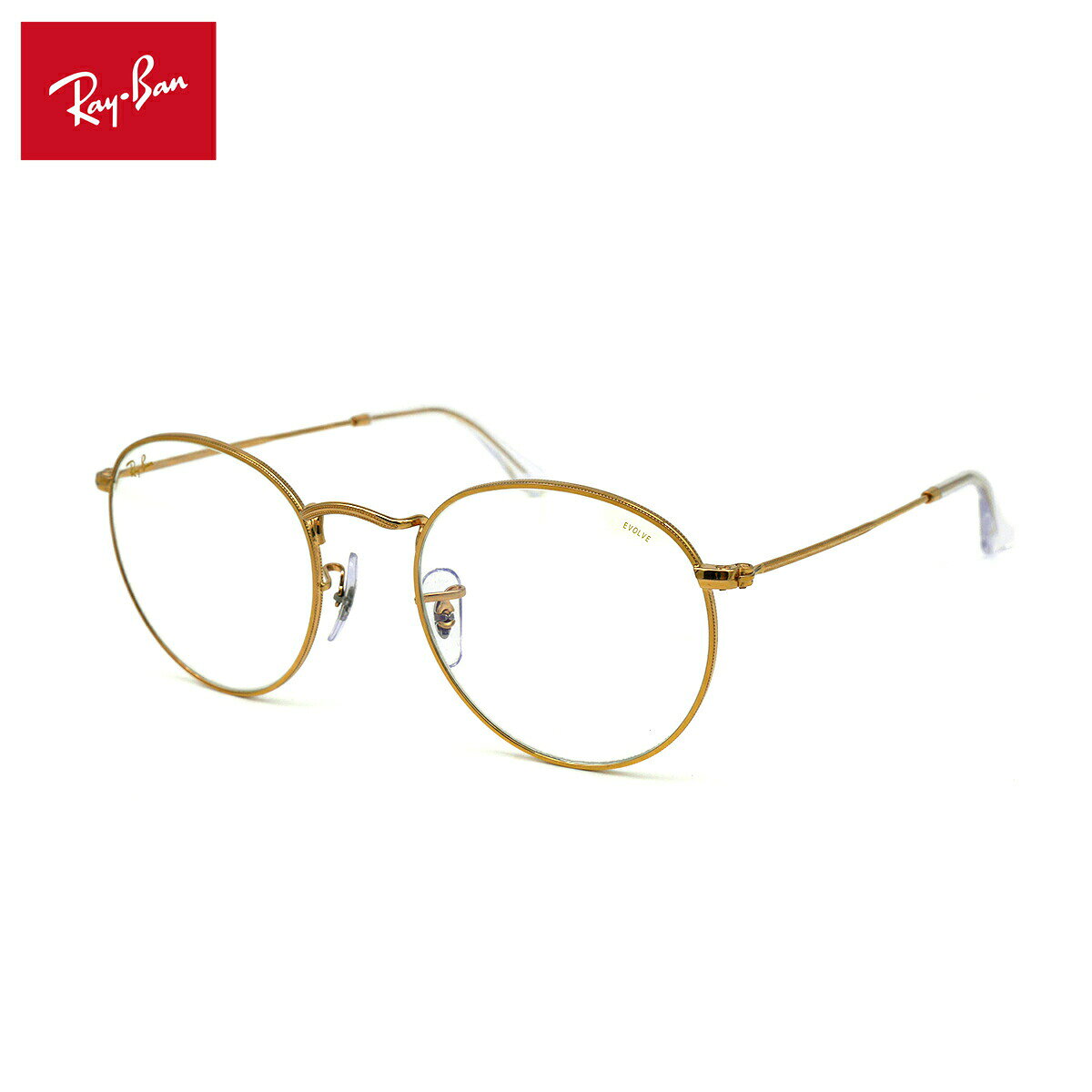 レイバン 調光 サングラス ラウンドメタル RB3447 9196/BL 50mm Ray-Ban ROUNDMETAL UVカット 紫外線カット EVOLVE エヴォルブ
