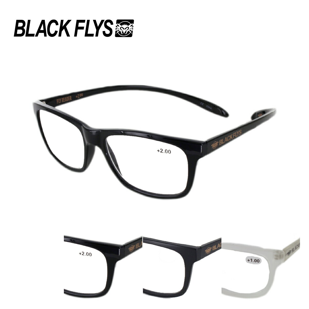 ubNtC FLY READER(READING GLASSES) BF-4000 BLACK FLYS Vዾ | T[t C ̓