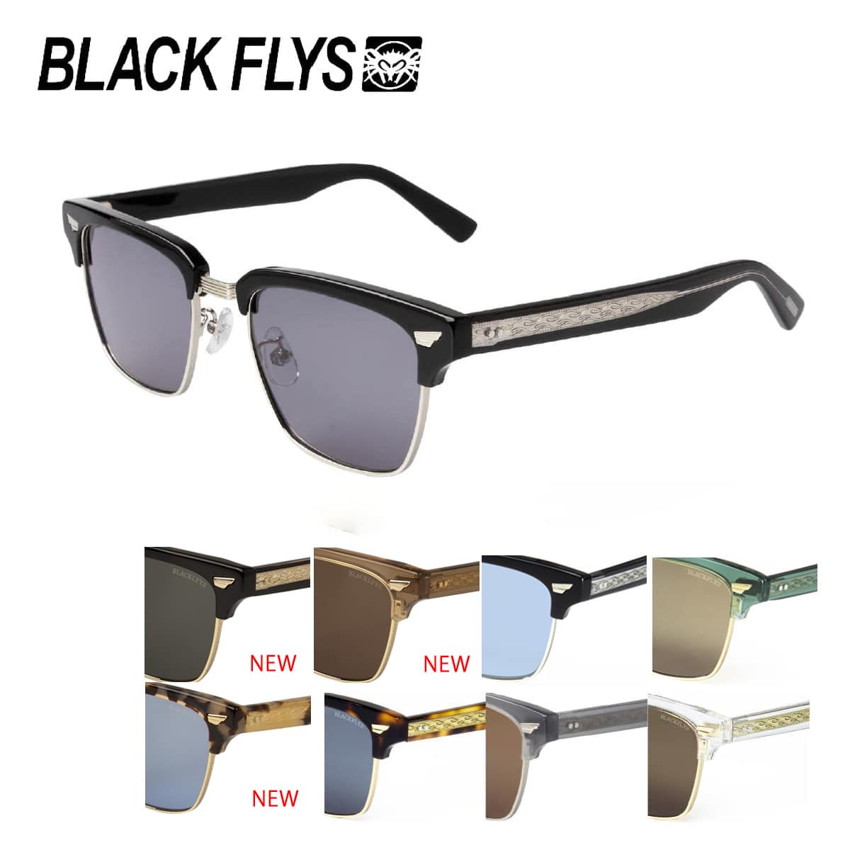 BLACK FLY ブラックフライ サングラス FLY THEODORE BF-15027 フライセオドア 54サイズ メンズサングラス UVカット 西海岸 サーフスタイル 送料無料