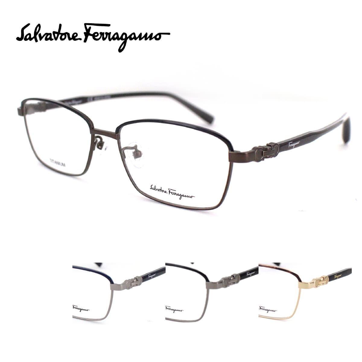 サルヴァトーレ・フェラガモ プレゼント メンズ（30000円程度） フェラガモ FERRAGAMO SF2545A 54サイズ メンズ 男性用 スクエアメガネ メガネフレーム 国内正規品 送料無料