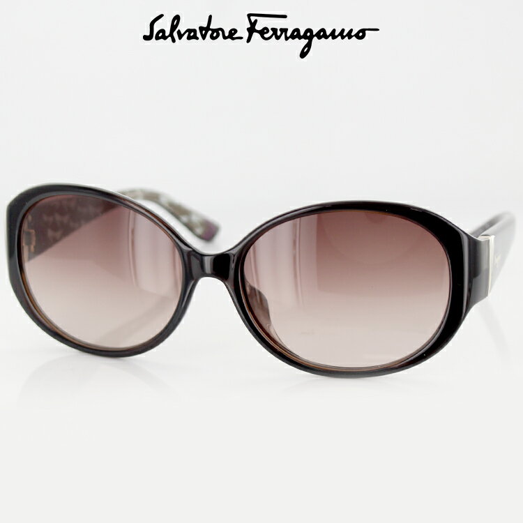 フェラガモ サングラス フェラガモ SF683SA 220 57サイズ オーバル パールダークブラウン レディース 女性用 Salvatore Ferragamo UVカット 紫外線カット 日よけ アイウェア カジュアル おしゃれ ビーチグッズ 夏 リゾート 海 国内正規品 あす楽 FCS 送料無料 母の日