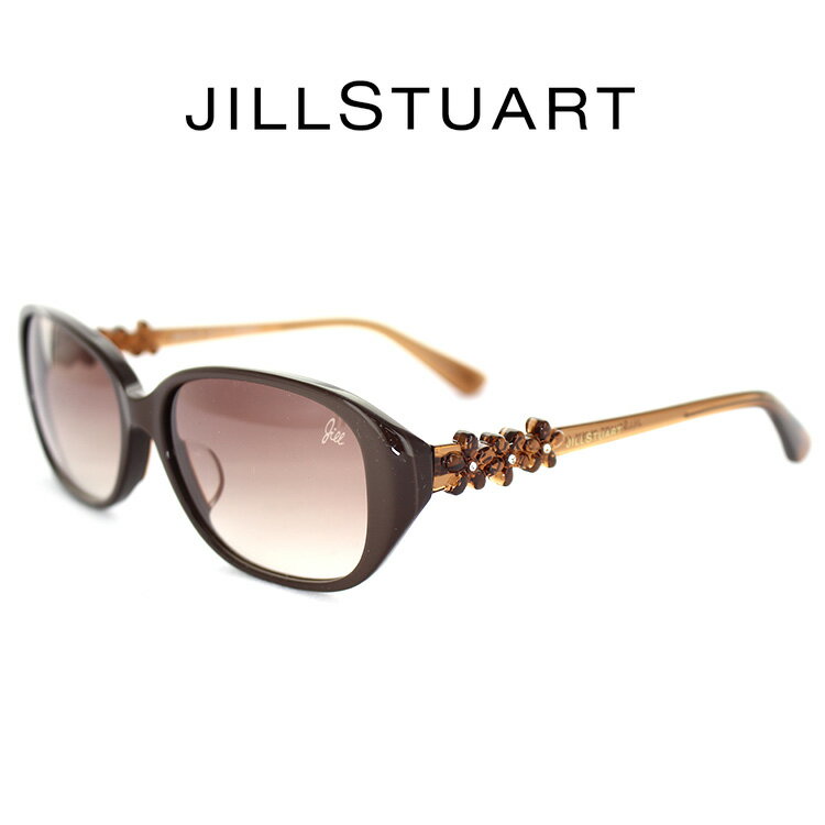 ジルスチュアート ジルスチュアート サングラス レディース スクエア ソリッドブラウン SG06-0575 56 JILL STUART UV(紫外線）カットレンズ フェミニン フラワー 母の日