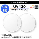 [期間限定]1.60片面非球面UV420マルチコートブルーライトカット白内障　眼精疲労　コンプリート