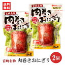 日向屋 肉巻きおにぎり スタンドパック 120g×2個 宮崎名物 国産豚 常温保存 送料無料