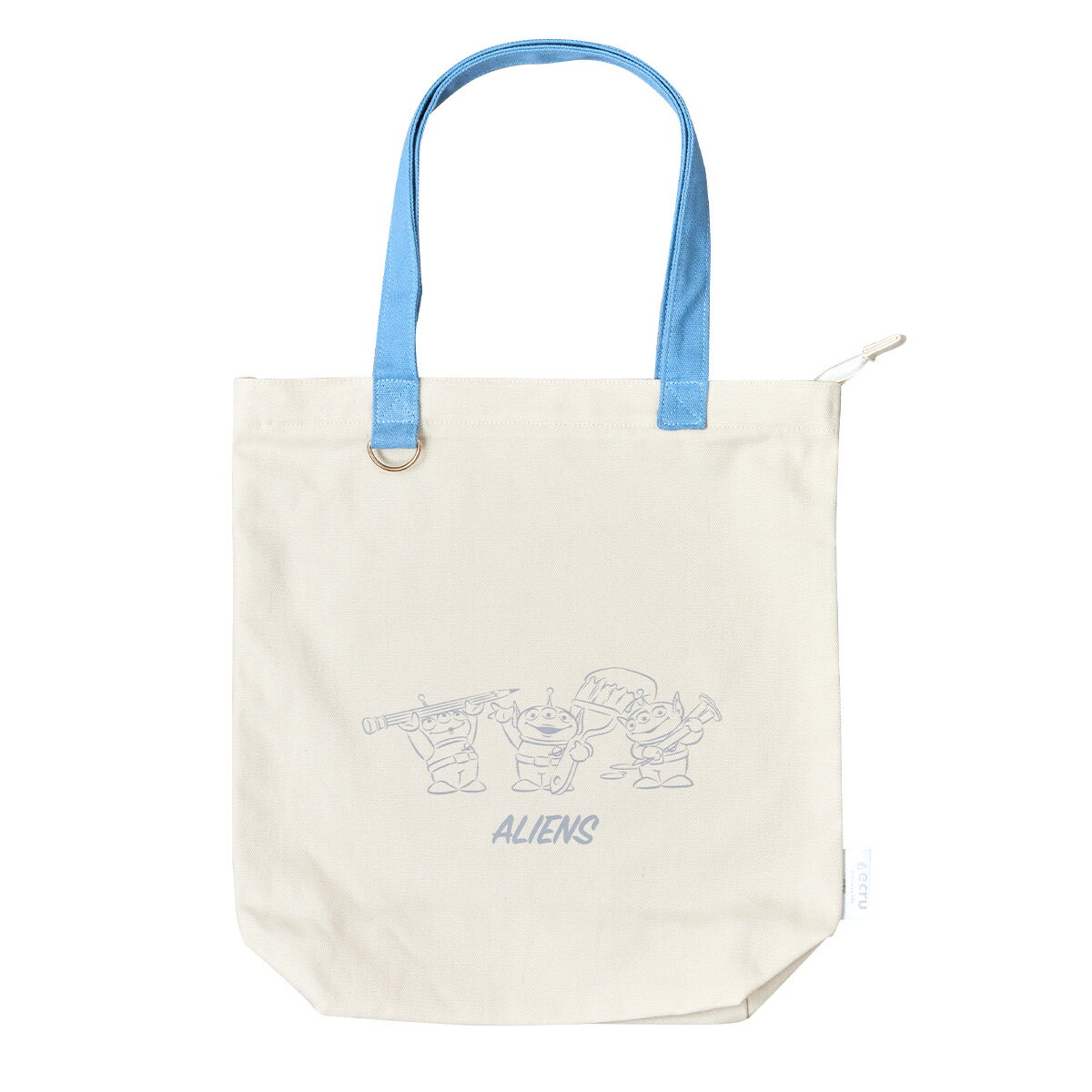 樂天商城 - ディズニー エクル フルネスライフ ZIP付き縦型トートバッグ 生成り エイリアン