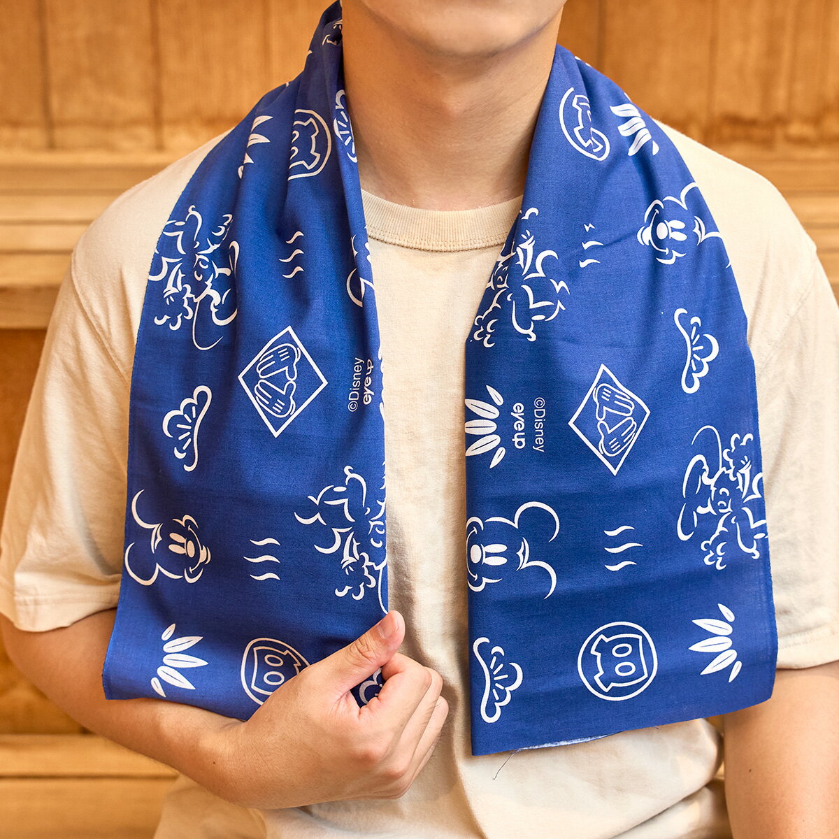 ディズニー ミッキーマウス サウナシリーズ てぬぐい | サウナ サウナグッズ サ活 アイアップ ミッキー Disney　ギフト プレゼントのサムネイル