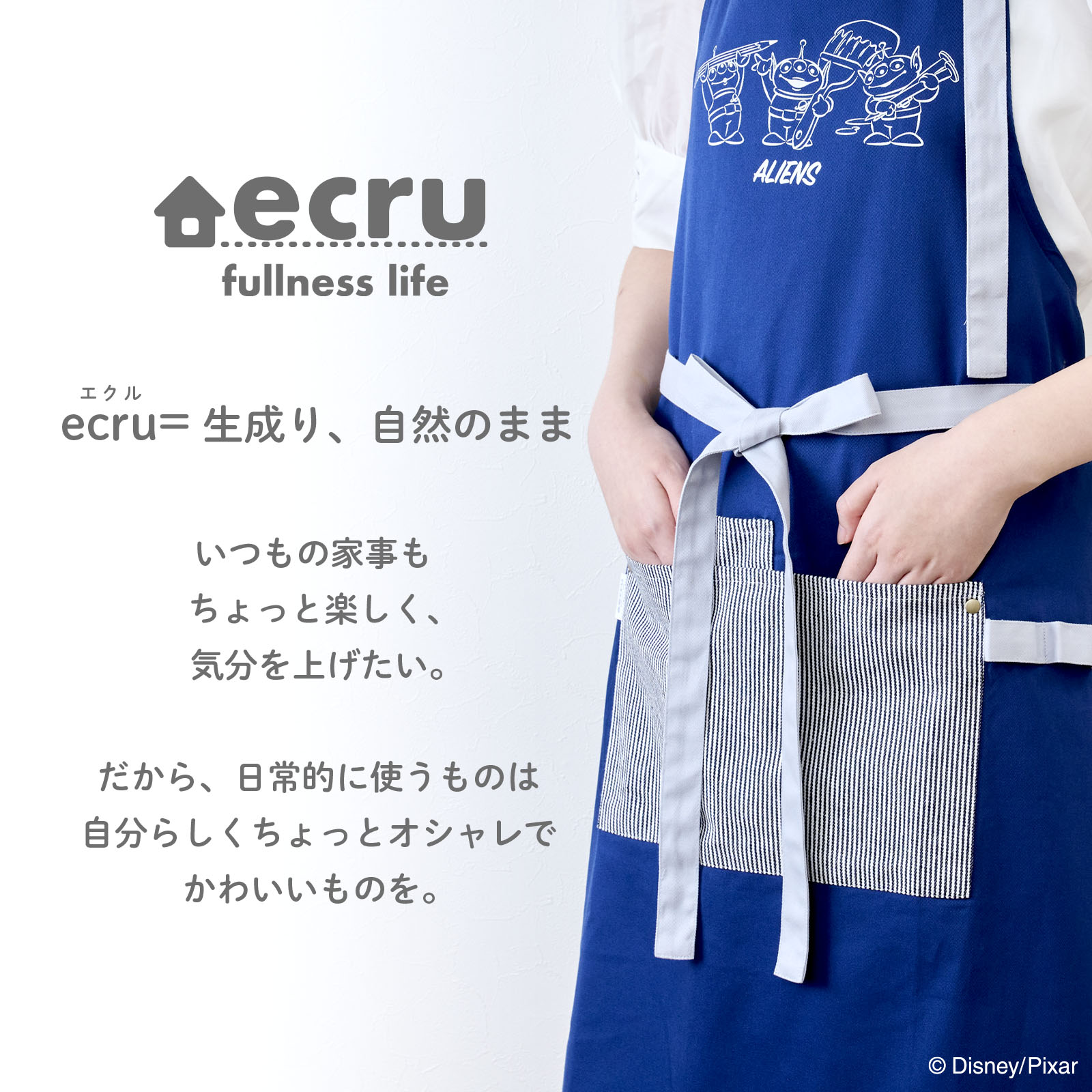 【お買い物マラソンP10倍】 ディズニー エクル フルネスライフ ワークエプロン エ...