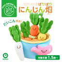 ぱりぱりにんじん畑 <だいこん付き> ミニファームシリーズ | アイアップ ベビー 知育玩具 おもちゃ ソフトトイ 赤ちゃん 子ども ファインモータートイ ファ...