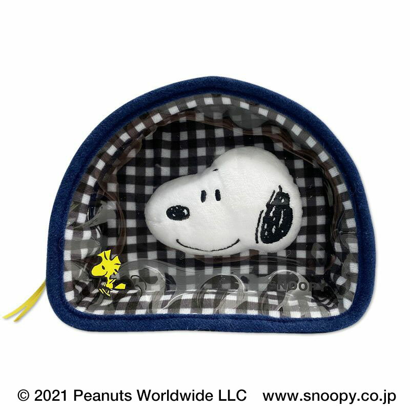 【楽天スーパーSALE50%OFF】 kamabocoポーチ（スヌーピー）| ポーチ 可愛い かわいい 透け感 透明 ビニール ミニポーチ 化粧ポーチ 大人 おしゃれ ギフト プレゼント 誕生日 クリスマス