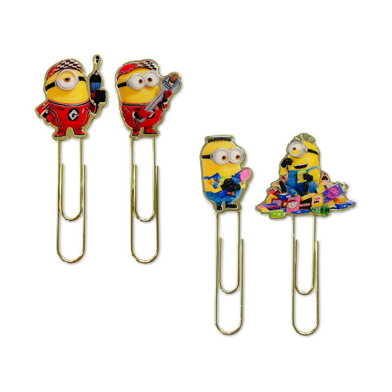 怪盗グルー4 メタルクリップセット | ミニオン ミニオンズ MINION MINIONS クリップ メタル メタルクリップ 2個入り セット 文房具 おしゃれ ステーショナリー 文具(3)