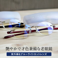 送料無料老眼鏡シニアグラスTwoPointブルーライトカット全2色メール便発送オープン記念