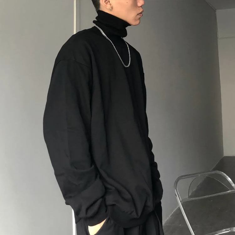 ハイネック 防寒 秋服 パーカー 暖かい メンズファッション 送料無料 ビジネス 無地 クルーネック セーター ゆったり 冬 送料無料 メンズ レディース ニット ビッグシルエット トップス 服 長袖 通勤通学 学生 シンプル 無地 韓国ファッション 秋服 秋