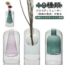 ダブルウォール 容器 リードスティックセット 芳香 おしゃれ アロマ ポット 200ml リードディフューザー ガラス 花瓶 透明 スティック 香り 三角フラス...