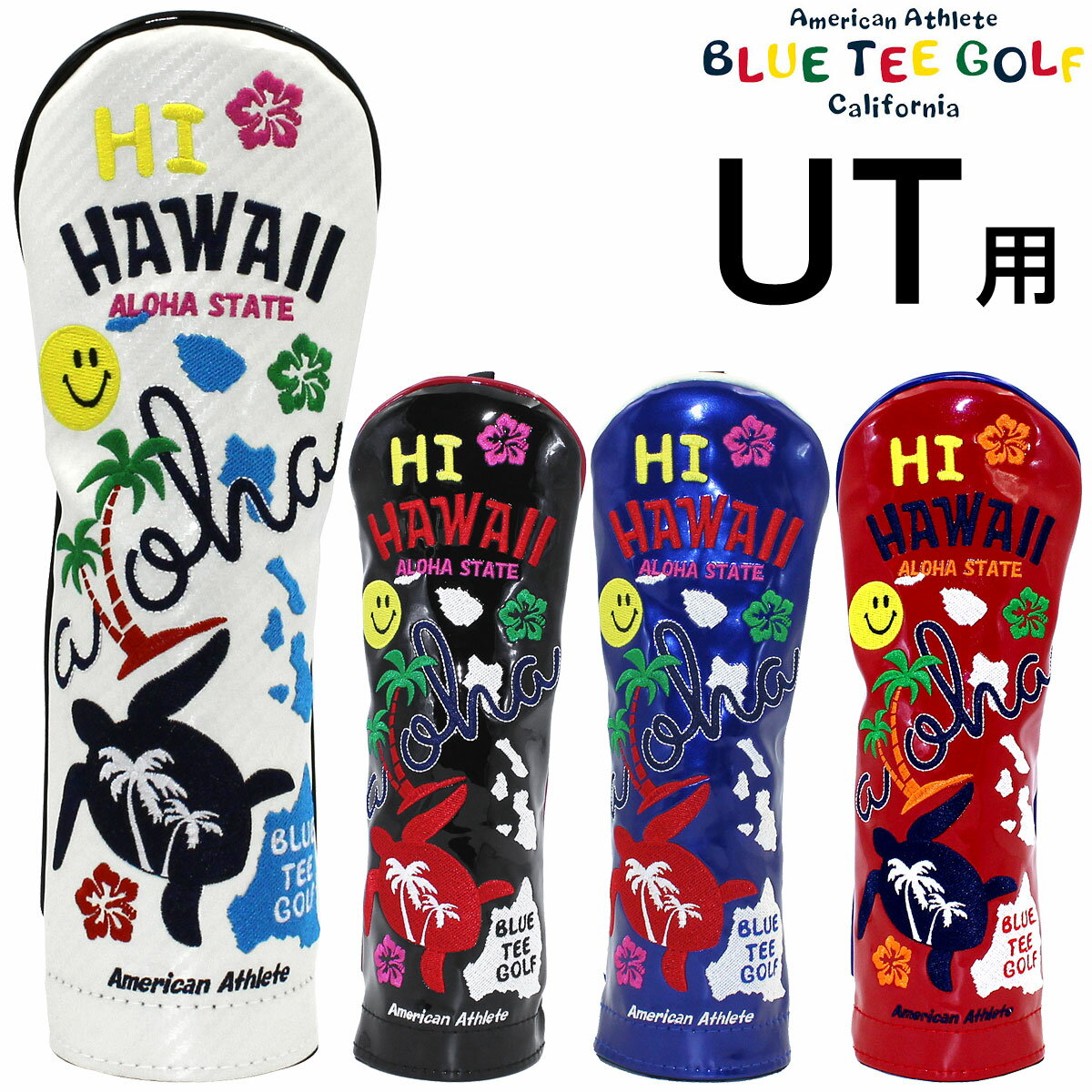 BLUE TEE GOLF ブルーティーゴルフ日本正規品 HI HAWAII ハイ ハワイ ユーティリティ用ヘッドカバー 2022モデル 「 HC-030 」