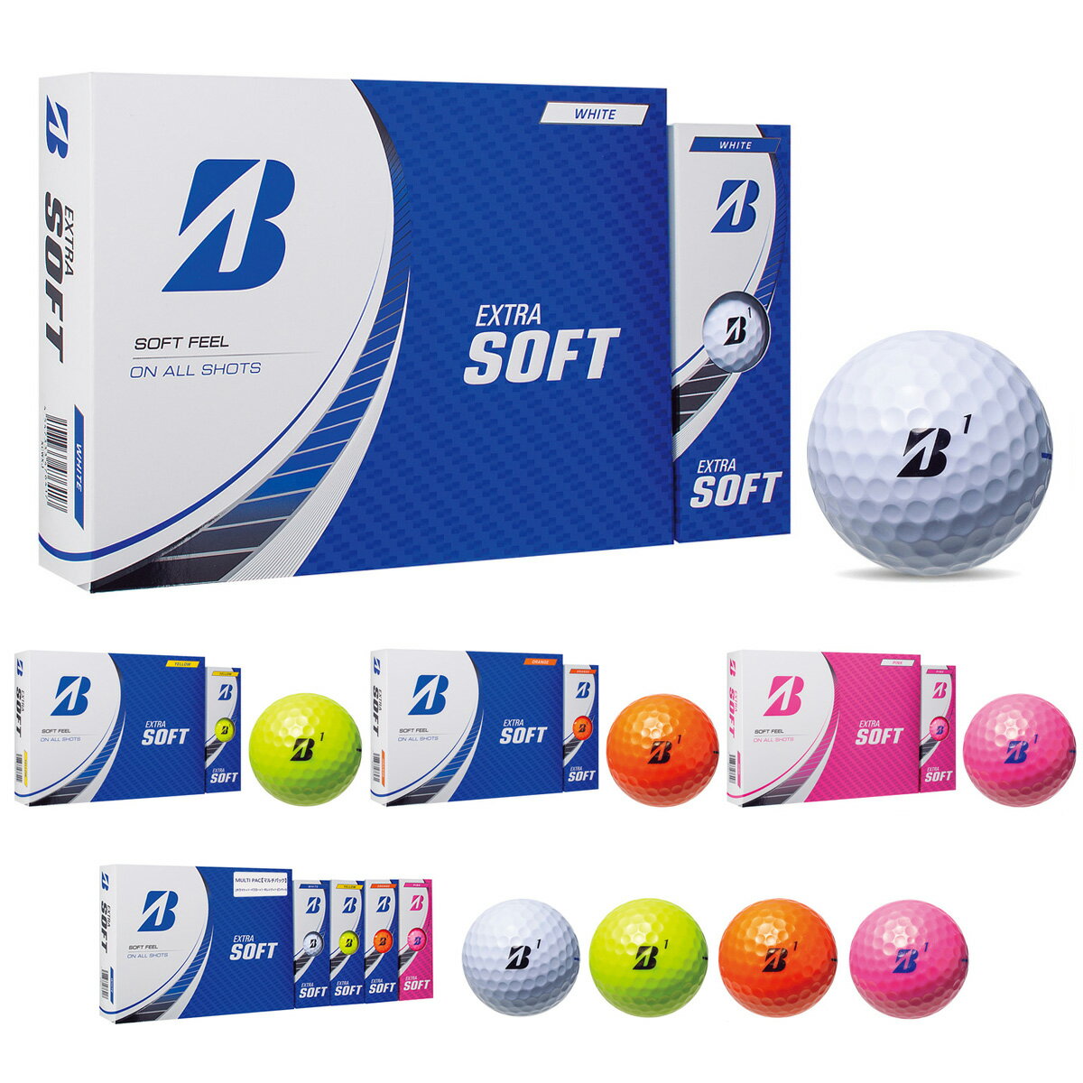  BRIDGESTONE GOLF ブリヂストンゴルフ日本正規品 EXTRA SOFT エクストラソフト 2023モデル ゴルフボール 1ダース(12個入) 
