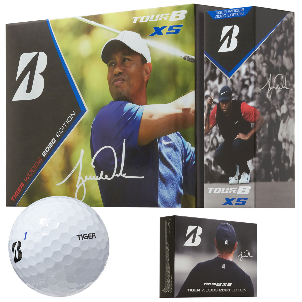 【【最大3300円OFFクーポン】】【限定品】BRIDGESTONE GOLF(ブリヂストンゴルフ)日本正規品 TOUR B XS TIGER WOODS 2020 Edition (タイガーウッズエディション) 2020新製品 ゴルフボール1ダース(12個入) 【あす楽対応】