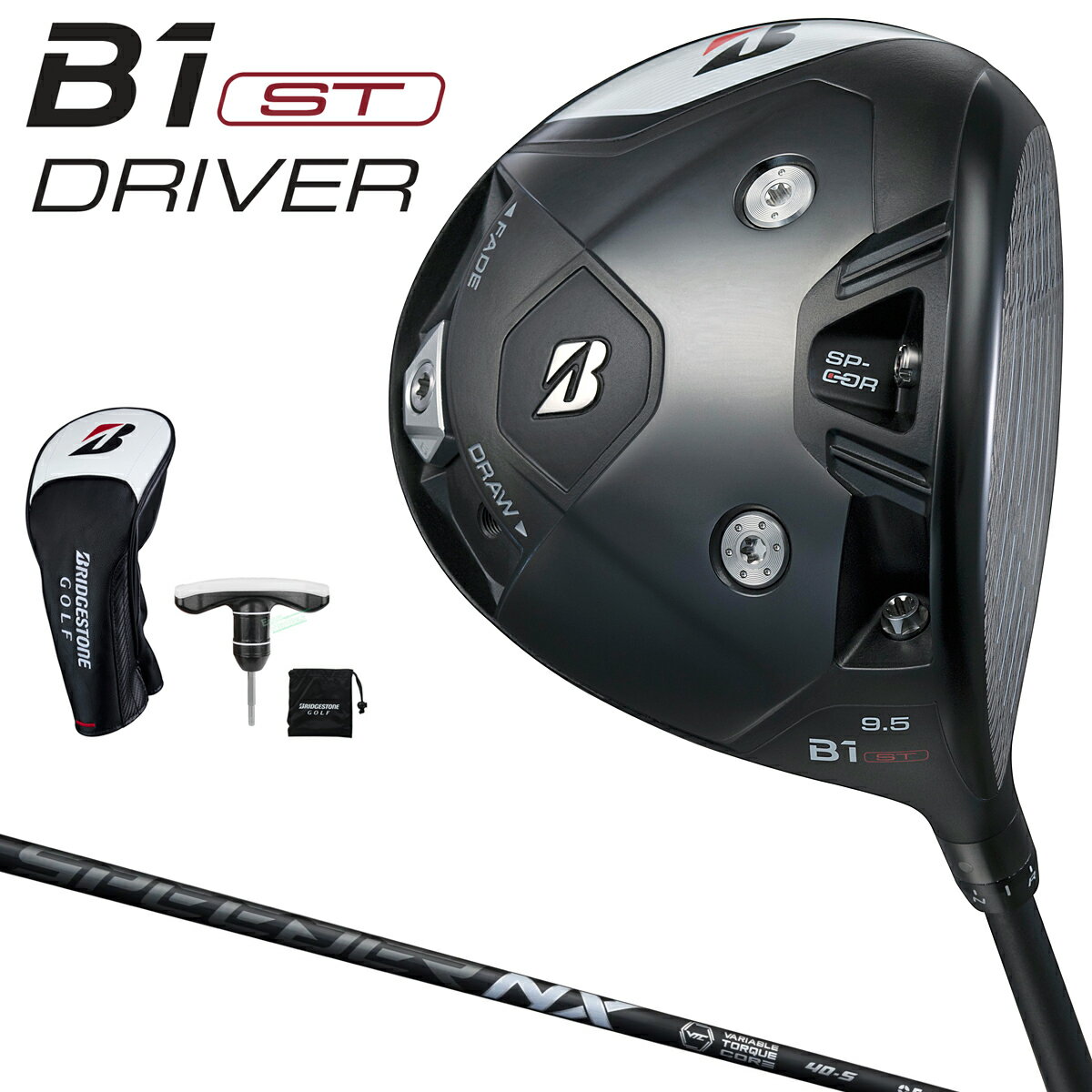 BRIDGESTONE GOLF ֥¥ȥ   B1 ST ɥ饤С 2023ǥ SPEEDER NX BLACK60ܥ󥷥ե  1DND1W  ڤб