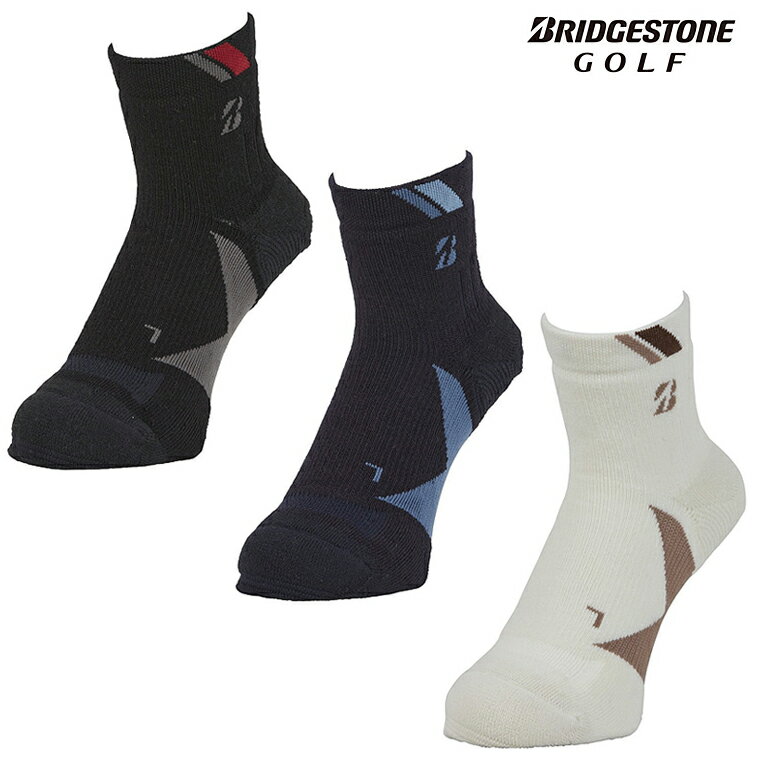 BRIDGESTONE GOLF ブリヂストンゴルフ日本正規品 3Dソックス ベーシック for ウィンター メンズゴルフ ショート丈 2024新製品 「 SOW24C 」 【当店在庫品】