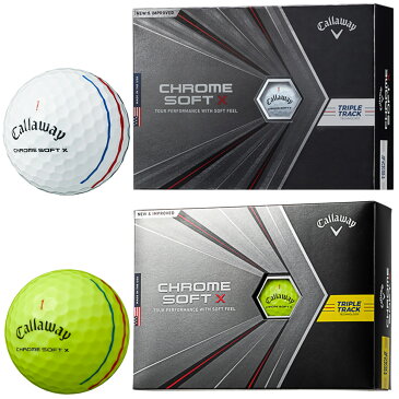 Callaway(キャロウェイ)日本正規品 CHROME SOFT X TRIPLE TRACK(クロムソフトエックストリプルトラック) 2020モデル ゴルフボール1ダース(12個入) 【あす楽対応】