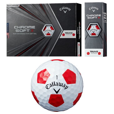 Callaway(キャロウェイ)日本正規品 CHROME SOFT X TRUVIS (クロムソフトエックストゥルービス) 2020モデル ゴルフボール1ダース(12個入) 【あす楽対応】