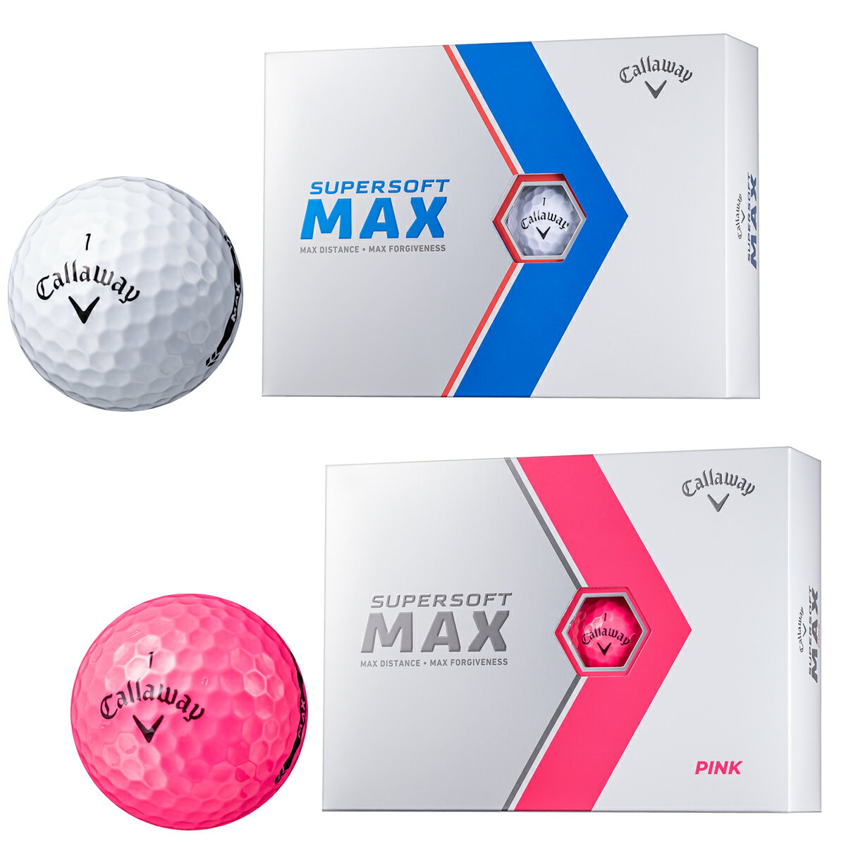 Callaway キャロウェイ 日本正規品 SUPER SOFT MAX スーパーソフト マックス 2023モデル ゴルフボール1ダース 12個入 【あす楽対応】