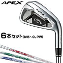 Callaway キャロウェイ 日本正規品 APEX エイペックス アイアン スチールシャフト 6本セット(I 5～9 PW) 【あす楽対応】