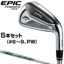 【【最大4400円OFFクーポン】】Callaway(キャロウェイ)日本正規品 EPIC FORGED STARアイアン 2019モデル NSPRO950GH neoスチールシャフト 5本セット(I#6〜9、PW) 【あす楽対応】