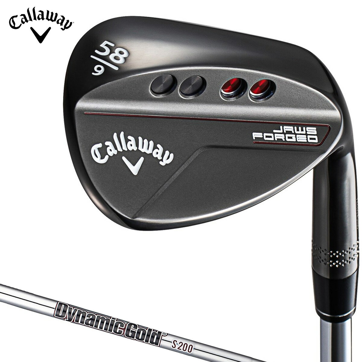 Callaway キャロウェイ 日本正規品 JAWS FORGED ジョーズフォージド ウェッジ チャコールブラック仕上げ 2023モデル スチールシャフト 【あす楽対応】