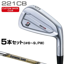 221CB アイアン ダイナミックゴールドEXツアーイシュースチールシャフト 5本セット(I#6～9、PW) 【カスタムクラブ】 BRIDGESTONE GOLF ブリヂストンゴルフ日本正規品 2022モデル