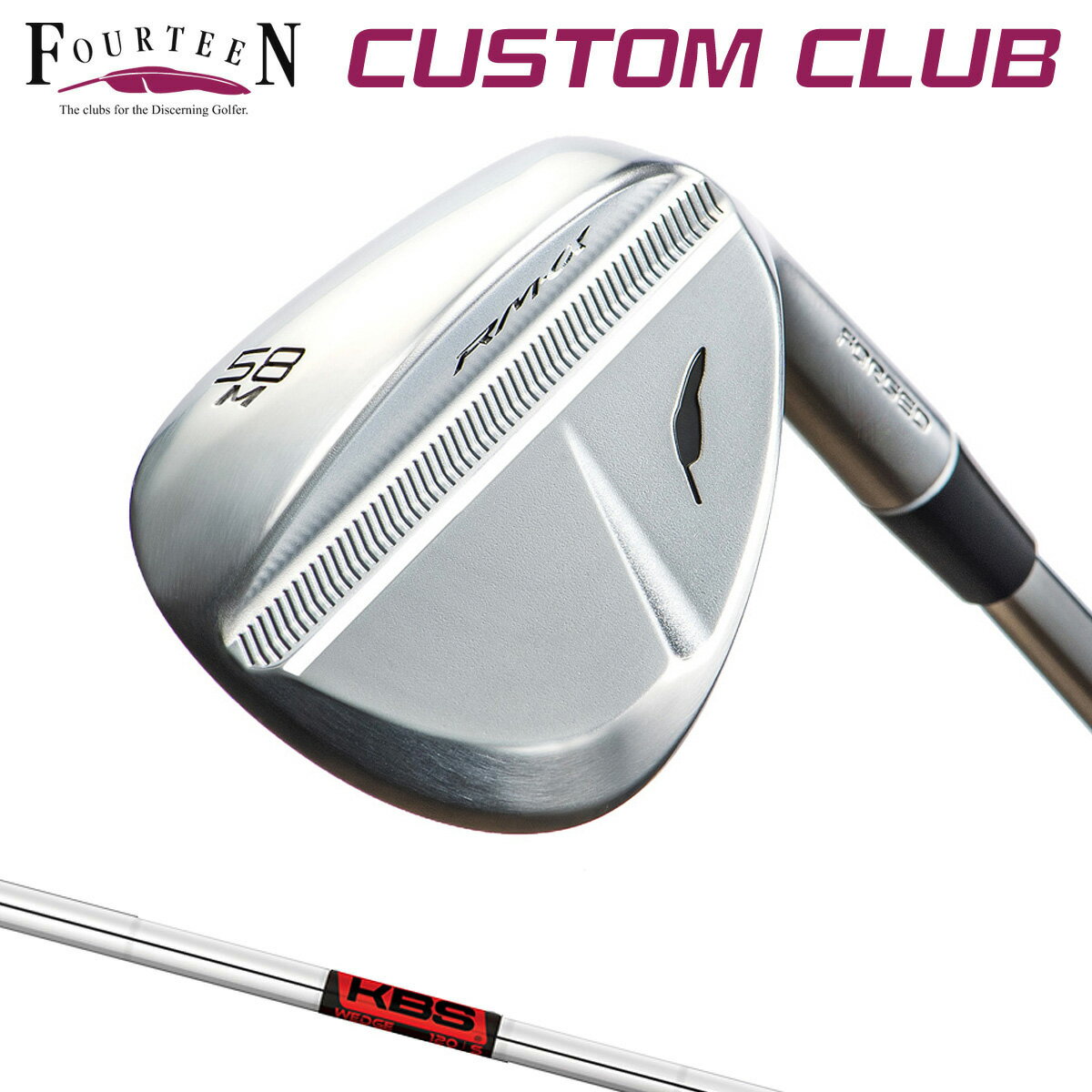 RM-α ウェッジ パールサテン仕上げ KBS WEDGEスチールシャフト 【カスタムクラブ 特注】 Fourteen フォーティーン 正規品 アールエムアルファ 2023モデル