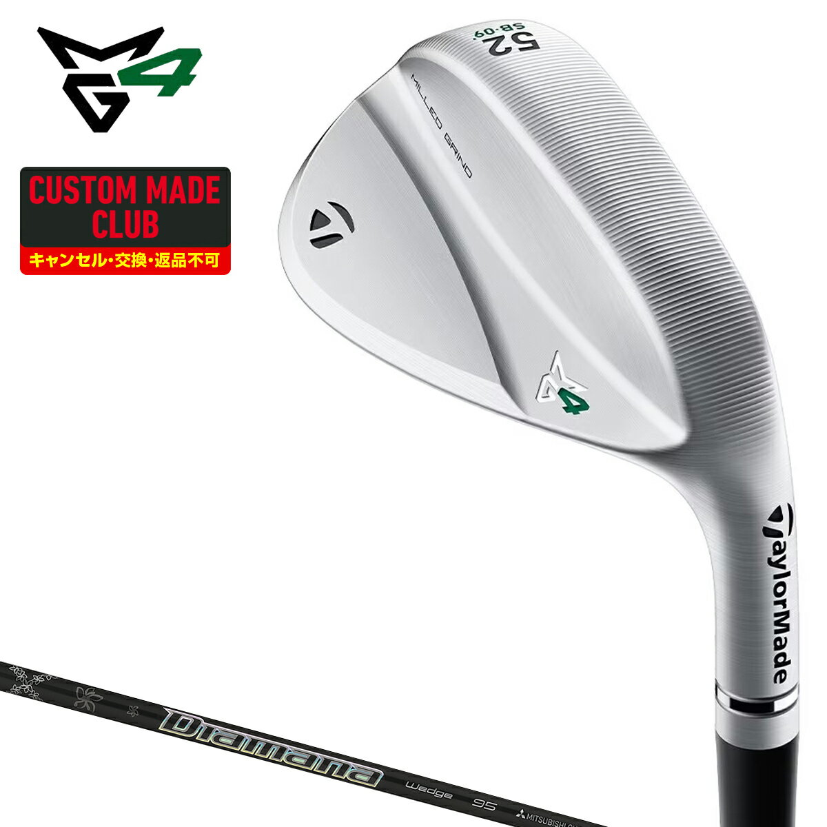 MILLED GRIND4 ウェッジ Diamana Thump Wegdeカーボンシャフト 【カスタムメイドクラブ】 TaylorMade テーラーメイド日本正規品 ミルドグラインド4 2023モデル