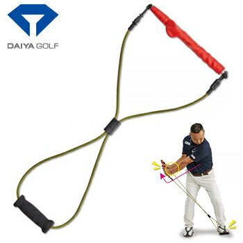 DAIYA GOLF ダイヤゴルフ 正規品 モデルグリップ付きゴルフ専用練習器 ダイヤパワーチューブギア「 TR-469 」 「 ゴルフスイング練習用品 」 【あす楽対応】