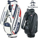 【9/15限定!エントリーで当店全品ポイント10倍!】 Munsingwear マンシングウエア 日本正規品 ビッグロゴ キャディバッグ 2024モデル 「 MG4FCB05M 」 【当店在庫品】
