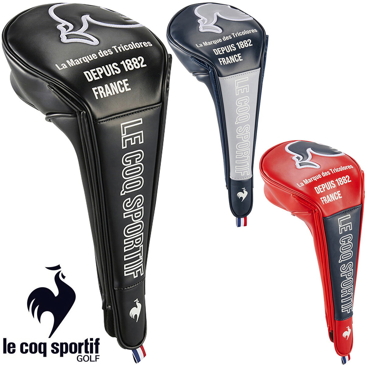 le coq sportif ルコック スポルティフ 日本正規品 ドライバー用 ヘッドカバー 2024モデル 「 QQBXJG00 」 【当店在庫品】