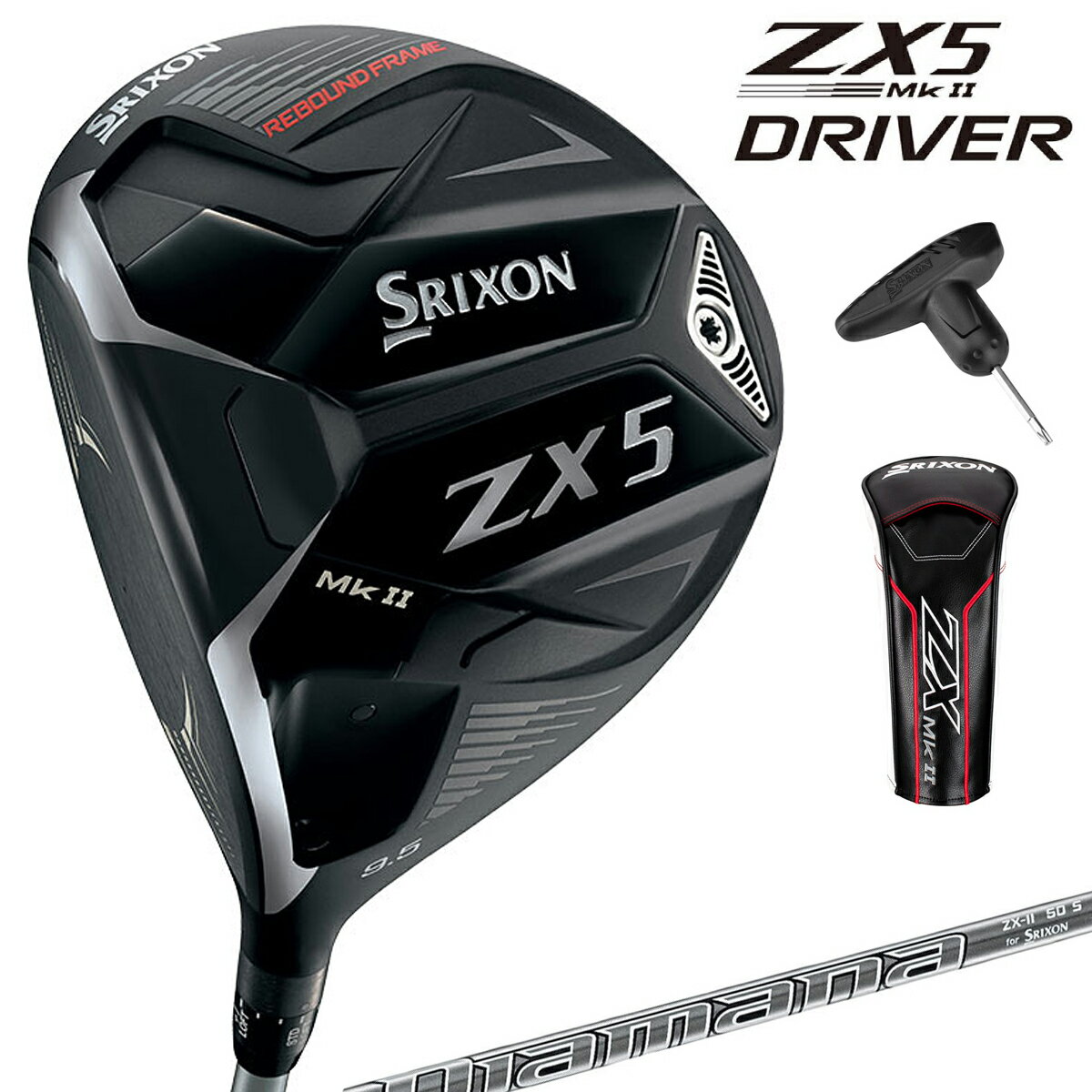 DUNLOP ダンロップ日本正規品 SRIXON スリクソン ZX5 Mk II ドライバー Diamana ZX-II 50カーボンシャフト 2023モデル レフトハンドモデル 左用 22ZX5LHODW 【あす楽対応】