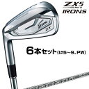 DUNLOP ダンロップ日本正規品 SRIXON(スリクソン) ZX5 Mk II アイアン Diamana ZX-II 60 for IRONカーボンシャフト 6本セット(I#5～9、PW) 2023モデル 「 レフトハンドモデル(左用) 22ZX5LHODI 」 