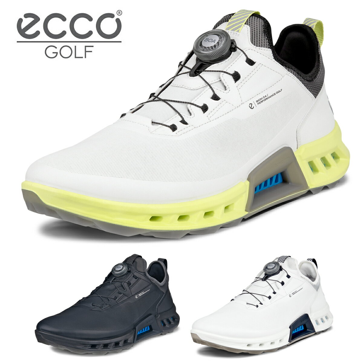  ECCO エコー 日本正規品 BIOM C4 BOA バイオムC4 ボア メンズモデル 防水 スパイクレス ゴルフシューズ 2024新製品 「 130424 」 