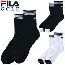 FILA GOLF フィラ ゴルフ 正規品 滑り止め付き クルー ソックス 2025新製品 「 745-932 」 【当店在庫品】
