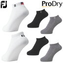 【2/5 エントリー/抽選で最大100%ポイントバック】 FOOTJOY フットジョイ 日本正規品 ProDry プロドライ スポーツ ゴルフ ソックス 「 FJSK122 」 【あす楽対応】