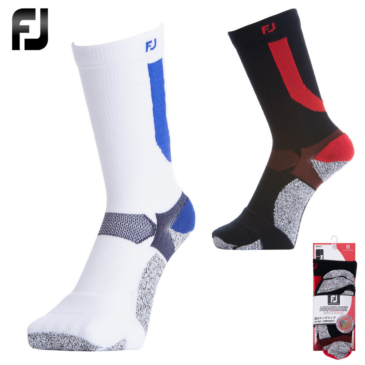 FOOTJOY フットジョイ 日本正規品 NANOLOCK TECH ナノロック テック クルー ゴルフ ソックス 「 FJSK146 」 【当店在庫品】