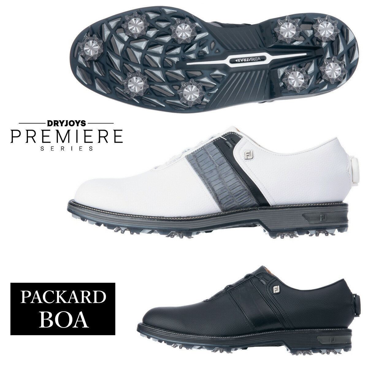 【5/15 エントリー/抽選で最大100%ポイントバック】 FOOTJOY フットジョイ 日本正規品 DRYJOYS PREMIERE PACKARD BOA ドライジョイズ プレミア パッカード ボア メンズ ソフトスパイク ゴルフシューズ 【あす楽対応】