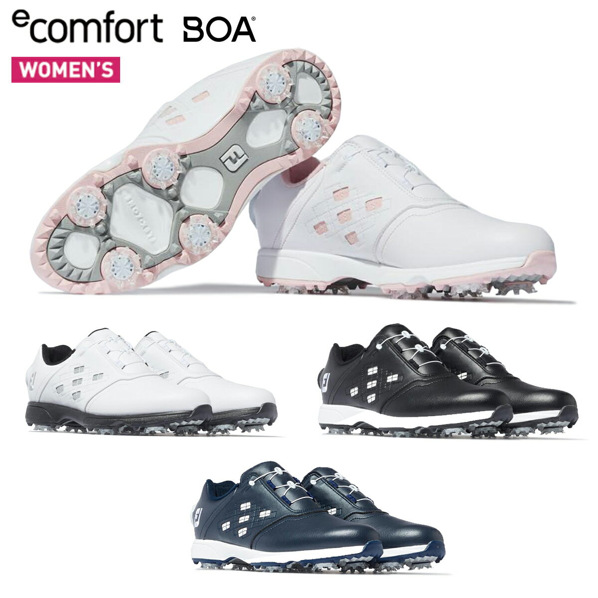 FOOTJOY フットジョイ日本正規品 e Comfort Boa (イーコンフォート ボア) 2023モデル ウィメンズ(レディス) ソフトス…