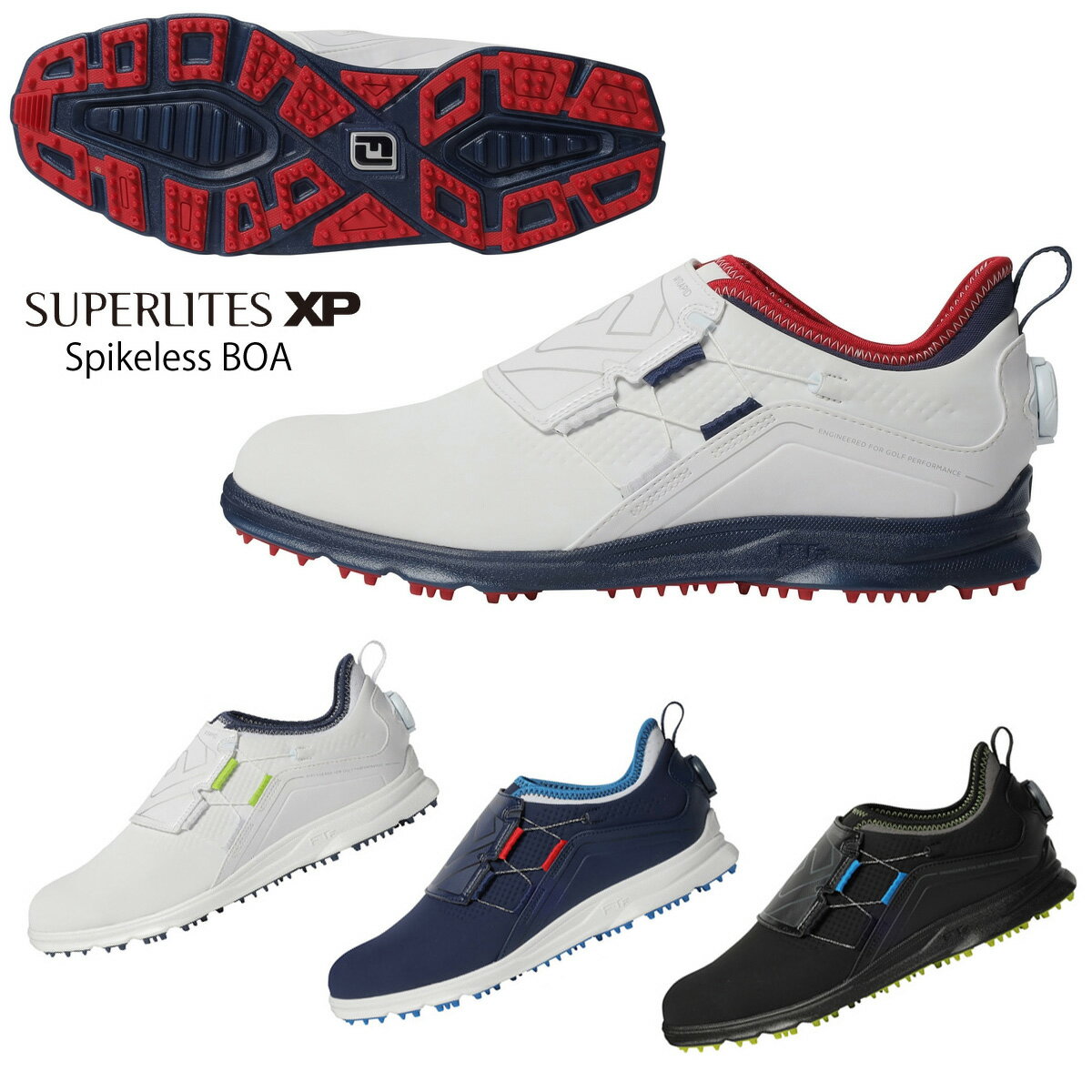 FOOTJOY フットジョイ日本正規品 SUPERLITES XP Spikeless BOA(スーパーライトエックスピースパイクレスボア) スパイクレスメンズゴルフシューズ 【あす楽対応】