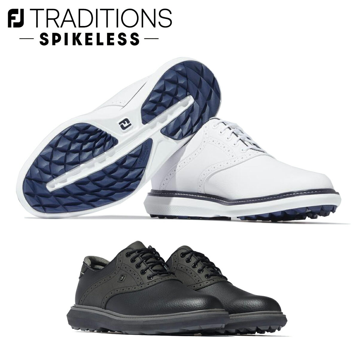 FOOTJOY フットジョイ日本正規品 FJ TRADITIONS (トラディションズ) 2023新製品 スパイクレスメンズゴルフシューズ 【あす楽対応】