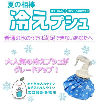 冷えプシュ 2WAY(アイスバッグ&ミストシャワー) 「スプレー付き氷のう」 【あす楽対応】