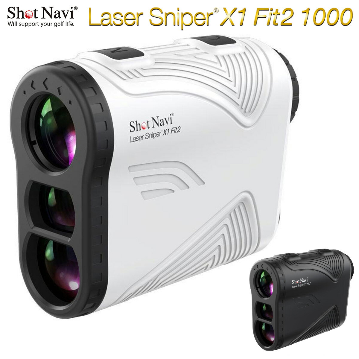 ShotNavi ショットナビ 正規品 Laser Sniper X1 Fit2 レーザースナイパー エックスワン フィットツー 「 ゴルフ用レーザー距離計 」 