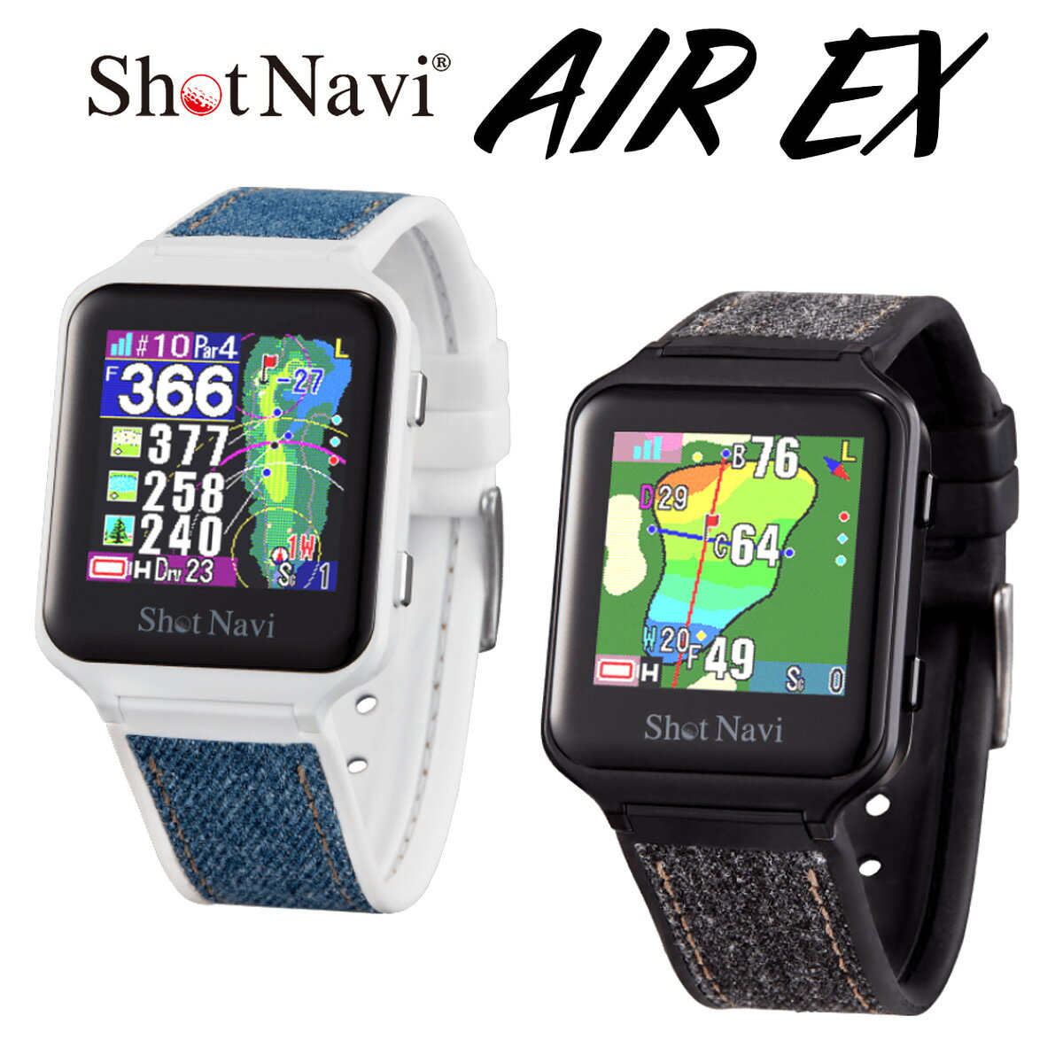 ShotNavi Vbgir Ki AIR EX GA[ C[GbNX GPS watch Stir EHb` 2023f u rv^GPS v  yΉ 