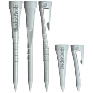 【6/25 エントリー/抽選で最大100%ポイントバック】 Backs\Rush バックスラッシュ 正規品 バッスラティー ゴルフティー 「 ロングティー78mm×3本、ショートティー40mm×2本の計5本入 」 【当店在庫品】